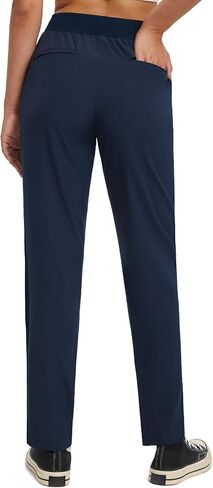 BALEAF Women's Golf Pants Ankle Sweatpants Stretch High Waist with Zipper Pockets Work Athletic Travel Petite UPF50+ in Saudi Arabia