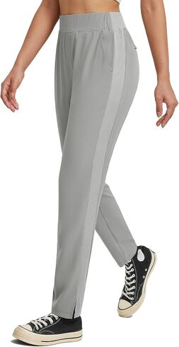BALEAF Women's Golf Pants Ankle Sweatpants Stretch High Waist with Zipper Pockets Work Athletic Travel Petite UPF50+ in Kuwait