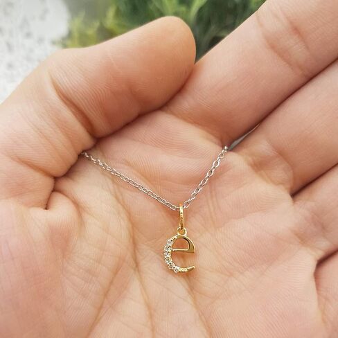 مجموعة Dazzlingrock 0.05 قيراط (ctw) قلادة أولية من الألماس صغيرة من "a" إلى "z" عيار 14 قيراط، من الذهب الأصفر in Kuwait