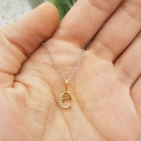 مجموعة Dazzlingrock 0.05 قيراط (ctw) قلادة أولية من الألماس صغيرة من "a" إلى "z" عيار 14 قيراط، من الذهب الأصفر in Kuwait