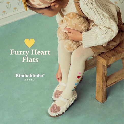 أحذية Bimbobimba للفتيات على شكل قلب كاجوال أحذية ماري جين المسطحة للأطفال الصغار in Kuwait