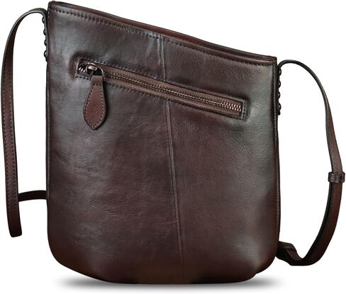 Genuine Leather Crossbody Bag for Women Hand Painted Leather Handmade Crossbody Satchel Purse Handbag in Kuwait