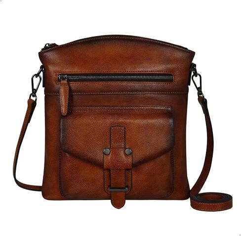 HESHE Leather Crossbody Bags for Women Satchel Purses Shoulder Purses and Handbags Cross Body Bag with Multi Pockets in Saudi Arabia