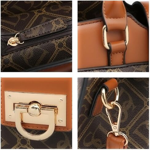 Dasein Handbags for Women Purses Monogram Satchel Purse Large Tote Ladies Handbag Shoulder Bags Top Handle Work Bag 2pcs Set in Saudi Arabia