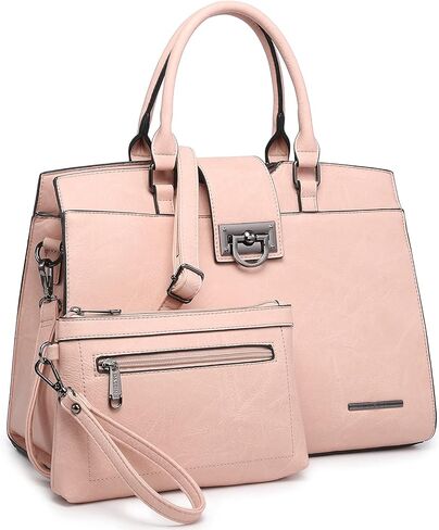 Dasein Handbags for Women Purses Monogram Satchel Purse Large Tote Ladies Handbag Shoulder Bags Top Handle Work Bag 2pcs Set in Saudi Arabia