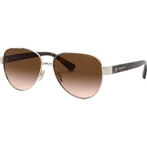 Coach Women's Hc7111 Aviator Sunglasses in Saudi Arabia