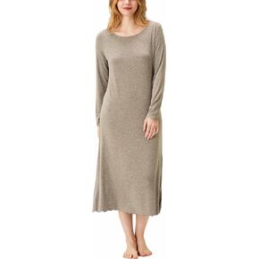 GYS Bamboo Nightgowns for Women Long Sleeve Nightshirts Sleepwear Soft Sleep Shirts Night Dress in Saudi Arabia