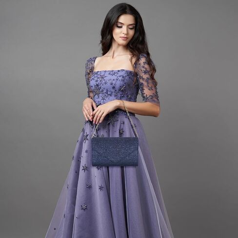 UBORSE Floral Lace Envelope Clutch Elegant Evening Bag for Women in Saudi Arabia