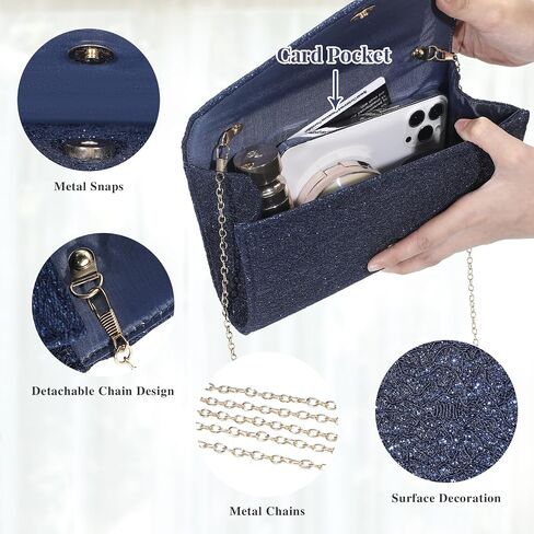 UBORSE Floral Lace Envelope Clutch Elegant Evening Bag for Women in Saudi Arabia
