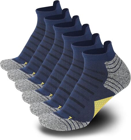 Ｋ・ＮＩＶＥ Men's Cushioned Ankle Socks Athletic Running Low Cut Socks 6-10/10-13/13-15 in Saudi Arabia