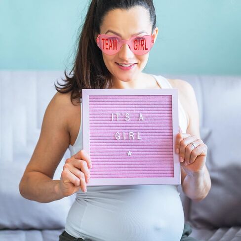 8 Pairs Blue and Pink Sunglasses Frameless Gender Reveal Glasses Team Girl and Team Boy Decor for Gender Reveal Party in Saudi Arabia