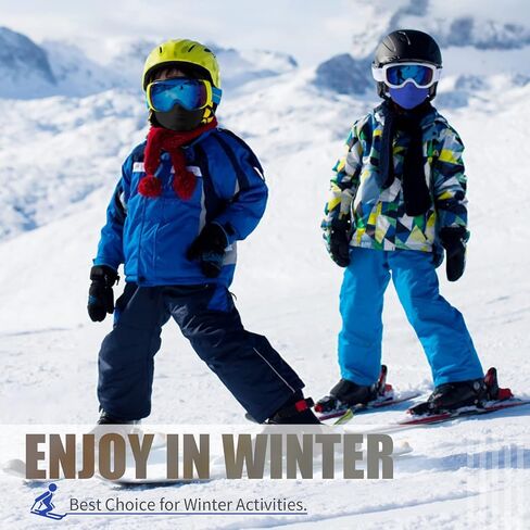 LUOLIIL VOE Kids Neck Warmer Gaiter, Winter Fleece Face Neck Cover Balaclava Windproof Cold Weather Face Mask for Boys Girls in Kuwait