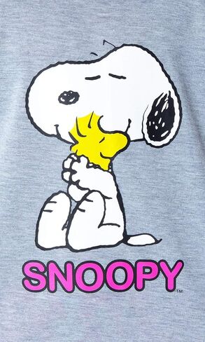 INTIMO Peanuts Girls' Pajamas Snoopy and Woodstock Shirt And Shorts 2 Piece Pajama Set in Saudi Arabia