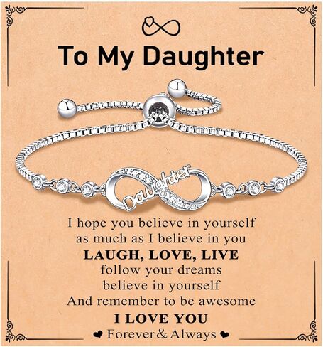 UNGENT THEM Infinity Love Heart Bracelets for Women Girls, Birthday Christmas Valentins's Day Jewelry Gifts for Her in Saudi Arabia