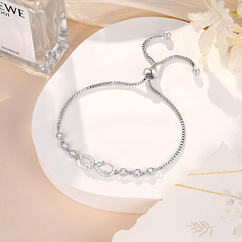 UNGENT THEM Infinity Love Heart Bracelets for Women Girls, Birthday Christmas Valentins's Day Jewelry Gifts for Her in Saudi Arabia