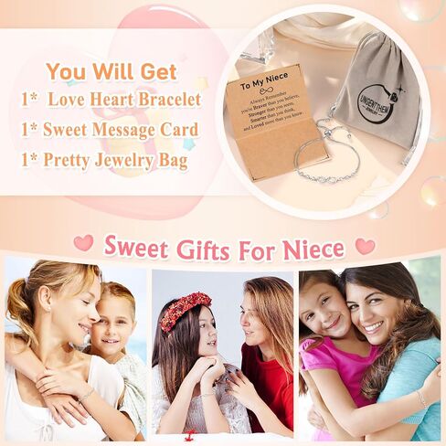 UNGENT THEM Infinity Love Heart Bracelets for Women Girls, Birthday Christmas Valentins's Day Jewelry Gifts for Her in Saudi Arabia