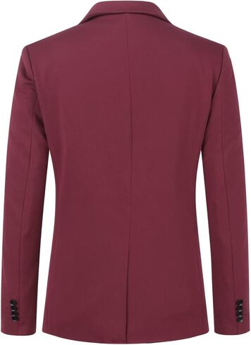 Cloudstyle Mens 2 Piece Suits Casual 1 Button Tux Blazer Jacket Vest Trousers Suit Sets in Kuwait