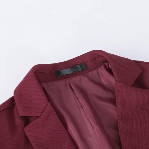 Cloudstyle Mens 2 Piece Suits Casual 1 Button Tux Blazer Jacket Vest Trousers Suit Sets in Kuwait