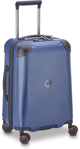 حقيبة ديلسي باريس كاكتوس ذات الجوانب الصلبة بعجلات دوارة، أبيض/أزرق، مقاس متوسط ​​24 بوصة in Kuwait