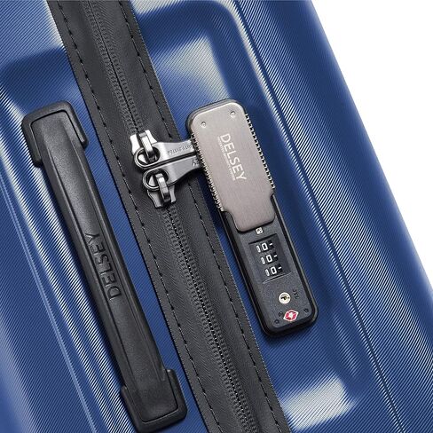 حقيبة ديلسي باريس كاكتوس ذات الجوانب الصلبة بعجلات دوارة، أبيض/أزرق، مقاس متوسط ​​24 بوصة in Kuwait