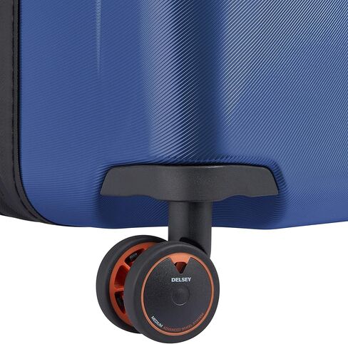 حقيبة ديلسي باريس كاكتوس ذات الجوانب الصلبة بعجلات دوارة، أبيض/أزرق، مقاس متوسط ​​24 بوصة in Kuwait