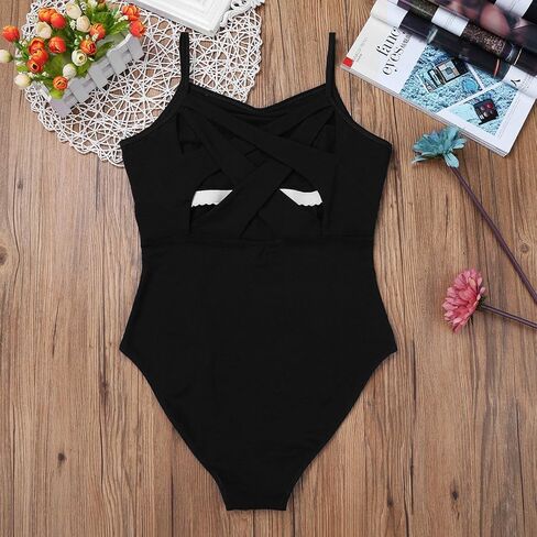 dPois النساء الكبار Strappy متقاطع الظهر الباليه ملابس رقص الجمباز بسط الجمباز Lingeire ارتداءها in Kuwait