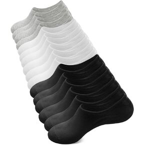 مجموعة من 8 جوارب للنساء من Eliamo مكونة من 8 جوارب بدون عرض، جوارب للنساء بقصة منخفضة وخط قارب مسطح مانع للانزلاق in Kuwait