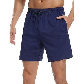 شورت Nonwe Gym للرجال شورت رياضي بخصر مطاطي مع جيوب بسحاب ورباط in Kuwait