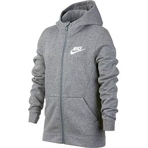 Nike Youth Boys Full Zip Fleece Hoodie Athletic Hoody (Small) Gray (Small) in Saudi Arabia