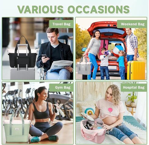 حقيبة ASKSKY الليلية، حقيبة سفر قابلة للتوسيع مع حقيبة تروللي وحقيبة كمبيوتر محمول، حقيبة صالة الألعاب الرياضية بجيب جاف منفصل ورطب في عطلة نهاية الأسبوع in Kuwait