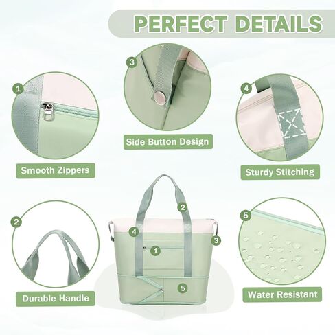 حقيبة ASKSKY الليلية، حقيبة سفر قابلة للتوسيع مع حقيبة تروللي وحقيبة كمبيوتر محمول، حقيبة صالة الألعاب الرياضية بجيب جاف منفصل ورطب في عطلة نهاية الأسبوع in Kuwait