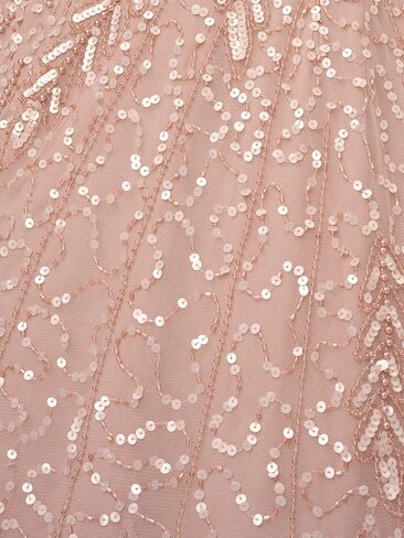 Adrianna Papell Women's Beaded Midi Dress with Godets in Saudi Arabia
