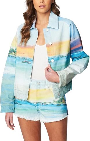 [BLANKNYC] womens Luxury Clothing Denim Trucker Jacket in Saudi Arabia