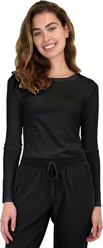 Green Town Scrubs للنساء - تي شيرت تحتي بأكمام طويلة، فائق النعومة، قماش مطاطي، خفيف الوزن، سهل العناية in Saudi Arabia