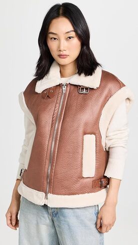 سترة BLANKNYC النسائية النباتية والشيربا in Kuwait