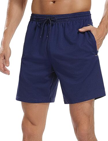 شورت Nonwe Gym للرجال شورت رياضي بخصر مطاطي مع جيوب بسحاب ورباط in Kuwait