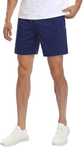 شورت Nonwe Gym للرجال شورت رياضي بخصر مطاطي مع جيوب بسحاب ورباط in Kuwait