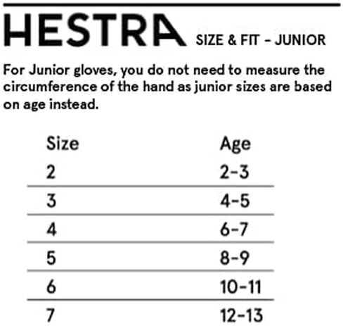 Hestra Impact Racing Junior Leather Mitt (Youth 4-13yrs) | Insulated Protective Kids Mittens for Skiing, Racing, Snowboarding & Winter Sports in Kuwait