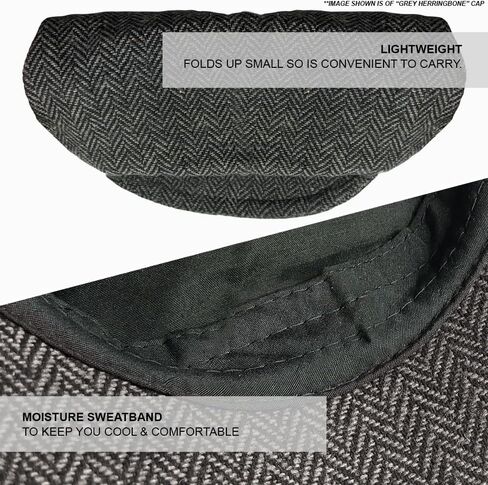 Mens Classic English Tweed Flat Cap in Saudi Arabia