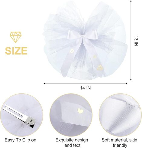 العروس تو بي بيكيني حجاب توديع العزوبية الغنائم لطيف فيونكة من التول غطاء المايوه وشاح لثوب السباحة لوصيفات العروس وحفلات المسبح in Kuwait