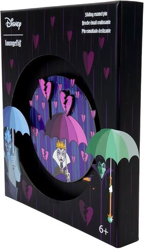 LOUNGEFLY DISNEY VILLAINS CURSE YOUR HEARTS 3 INCH PIN in Kuwait