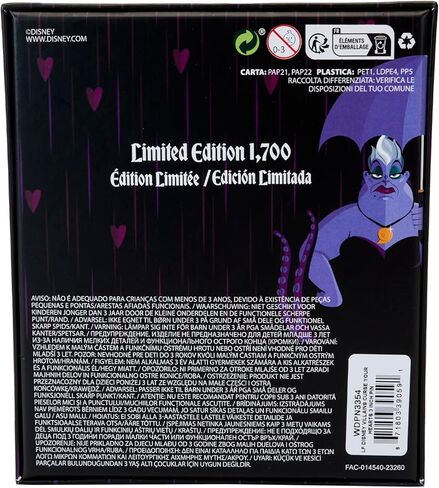 LOUNGEFLY DISNEY VILLAINS CURSE YOUR HEARTS 3 INCH PIN in Kuwait