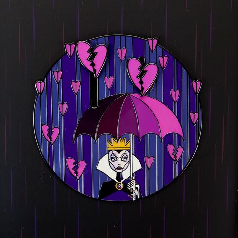 LOUNGEFLY DISNEY VILLAINS CURSE YOUR HEARTS 3 INCH PIN in Kuwait