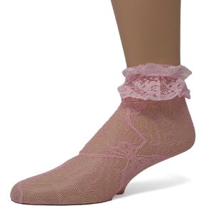 EMEM Apparel Women's Lace Anklet Socks with Ruffle in Kuwait