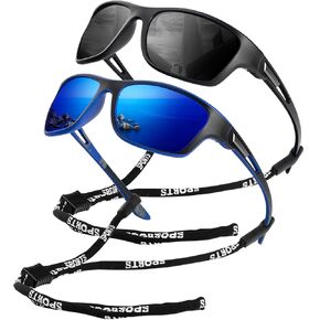 KALIYADI Polarized Sunglasses for Men, Sports Sun Glasses for Driving Cycling Fishing with UV protection