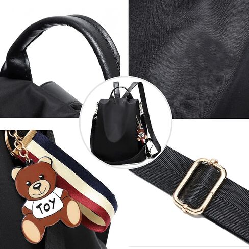 حقيبة ظهر نسائية مضادة للماء ومضادة للسرقة حقيبة كتف مدرسية خفيفة الوزن in Kuwait