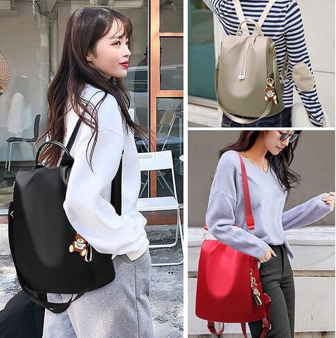 حقيبة ظهر نسائية مضادة للماء ومضادة للسرقة حقيبة كتف مدرسية خفيفة الوزن in Kuwait