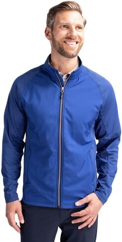 Cutter & Buck Adapt Eco Knit Hybrid Recycled Mens Full Zip Jacket in Saudi Arabia