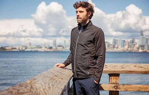 Cutter & Buck Adapt Eco Knit Hybrid Recycled Mens Full Zip Jacket in Saudi Arabia