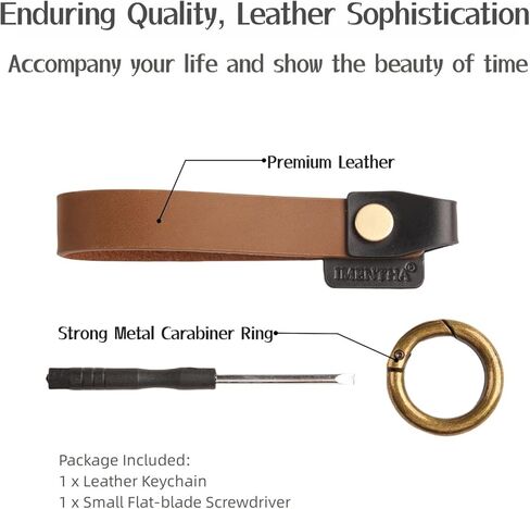 سلسلة مفاتيح جلدية من إيمنثا، سلسلة مفاتيح عالمية، حزام سلسلة مفاتيح جلدي لمفاتيح السيارة ومفاتيح المنزل in Kuwait